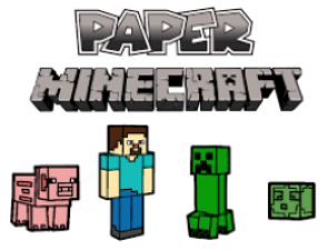 Paper Minecraft game